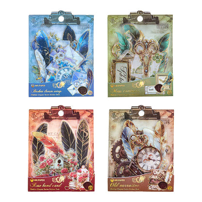 #20173 Feather Letter Series Sticker