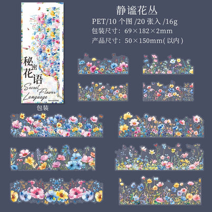 #20292 Flower Strip Series Sticker