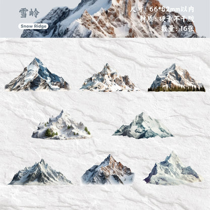 A4#20485 Mountain Series Sticker
