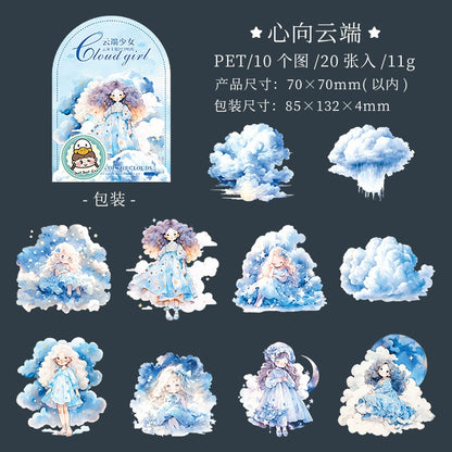 #20016 Cloud Girl Series Sticker