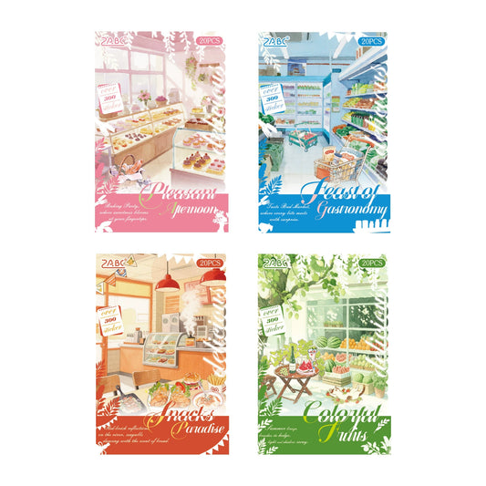 #20099 Pleasent Shop and Cafe Series Sticker Book