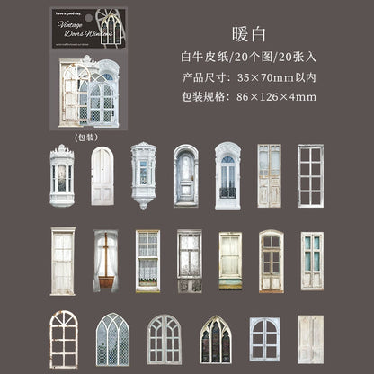 #20093 Vintage Door and Window Series Sticker