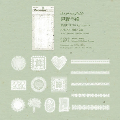 #20035 Lace Frame Series Sticker