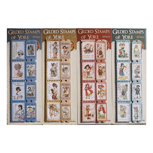 #20418 Gilded Stamps Series Sticker
