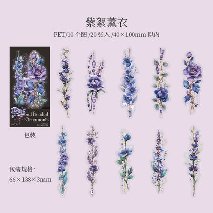 #20401 Flower Strip Series Sticker