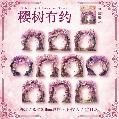 #20118 Flower/Tree Gate Series Sticker