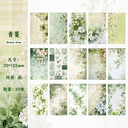 #02976 Flower Background Series Paper Book