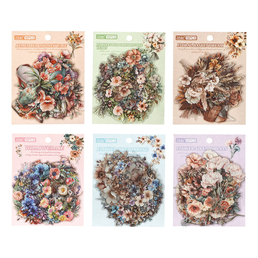 #20102 Vintage Flower Series Sticker