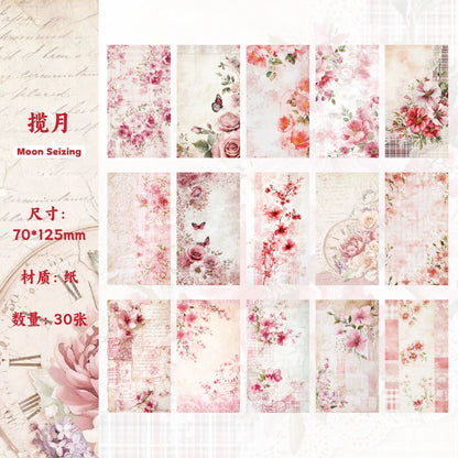 #02976 Flower Background Series Paper Book