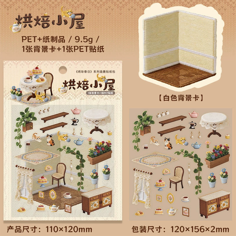 #20522 Embossed Scenery Series Sticker
