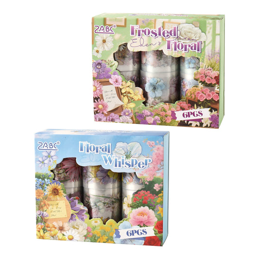 #03183 Flower  Series Precut Tape Set 6 Rolls