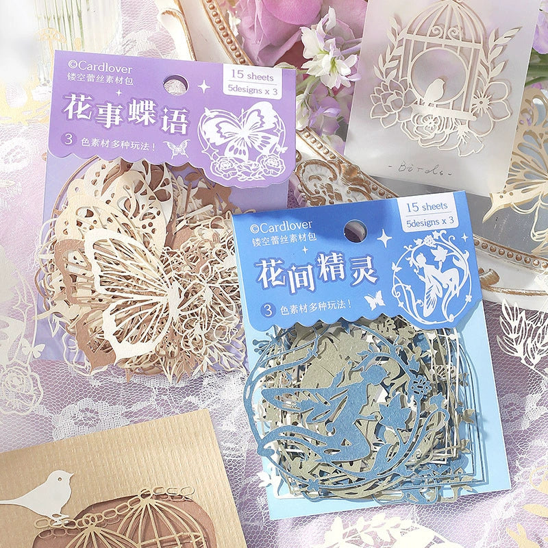 #20168 Hollow Cut butterfly Series Sticker