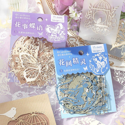 #20168 Hollow Cut butterfly Series Sticker