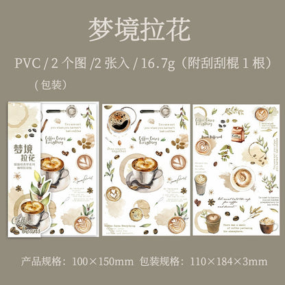 #20316 Coffee Series Transfer Sticker