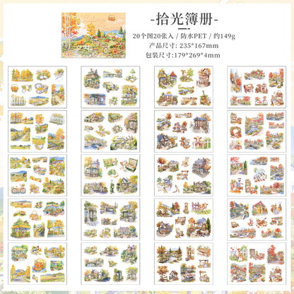#20073 Four Seasons Scenery Series Sticker Book