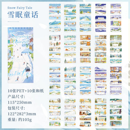 #20054 Four Season Scenery Series Sticker Book