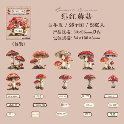 D5#20223 Mushroom Collection Series Sticker