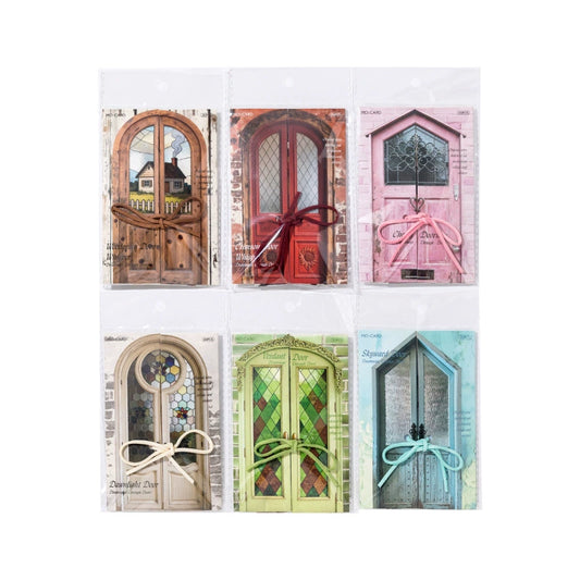 D3#20528 Wooden Door Series Sticker