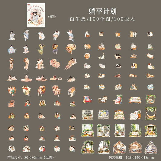 #02944 Leisure Time at Home Series Sticker