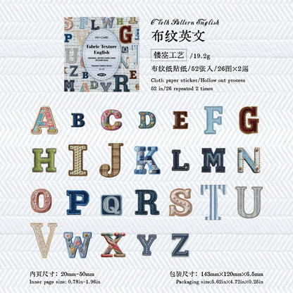 #02907 Letter Series Sticker