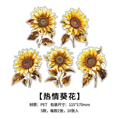A1#02808 Dean Flower Series Sticker
