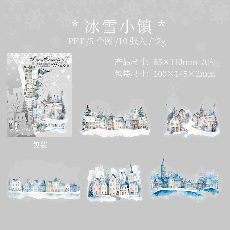 B1#20439 Winter Scenery Series Sticker