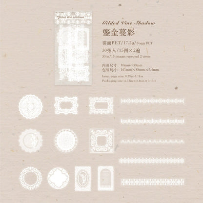#20035 Lace Frame Series Sticker