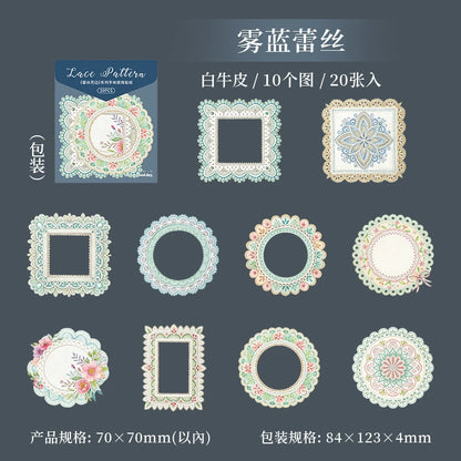 #20008 Lace Frame Series Sticker