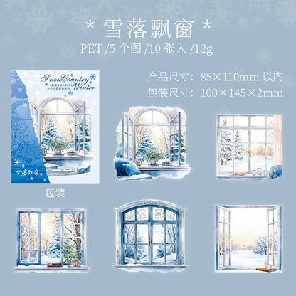 B1#20439 Winter Scenery Series Sticker