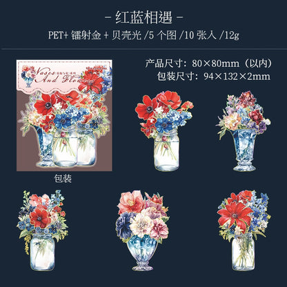 #20511 Flower and Vase Series Sticker