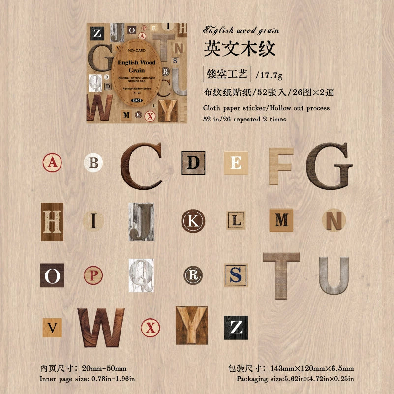 #02907 Letter Series Sticker