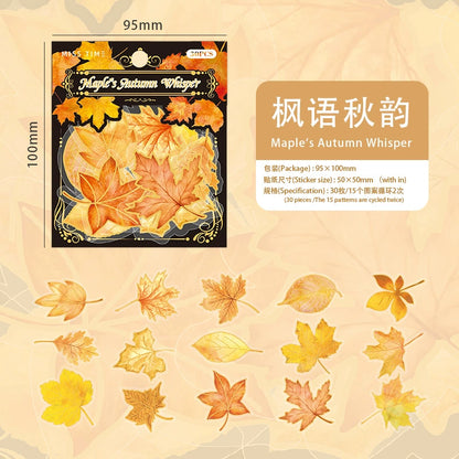 #20014 Autumn Leaves Series Sticker