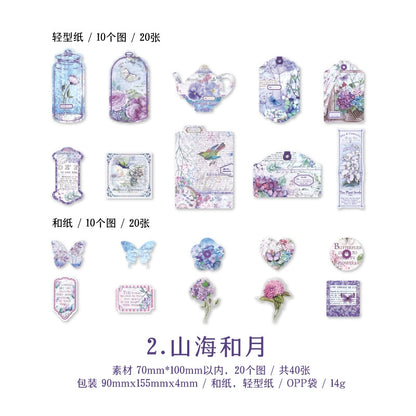 #20478 Romantic Tag Series Sticker