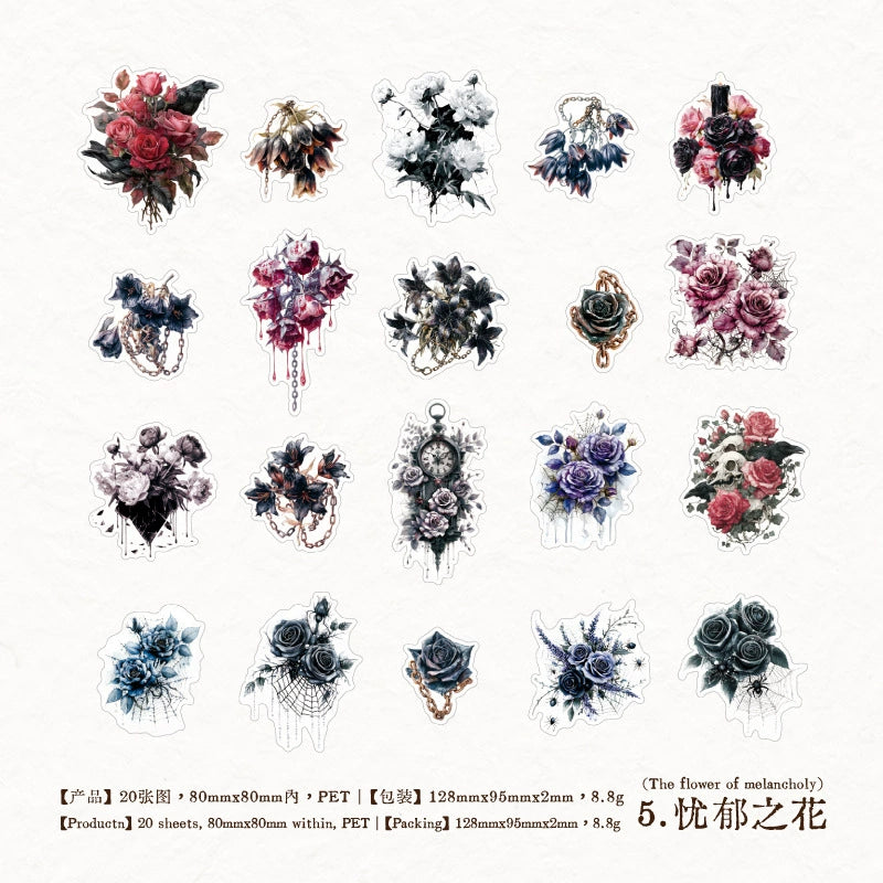 #20212 Vintage Gothic Collection Series Sticker