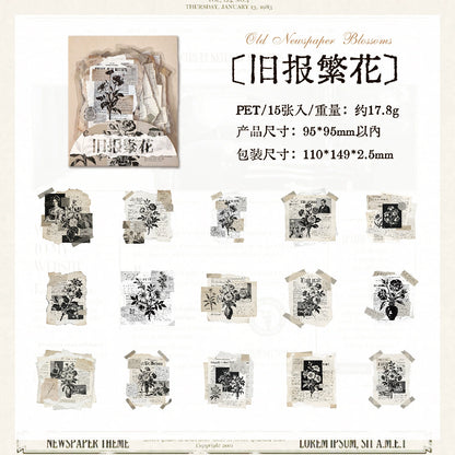 #20254 Retro Newspaper Series Sticker