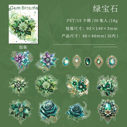 #20262 Jewelry Flower Series Sticker