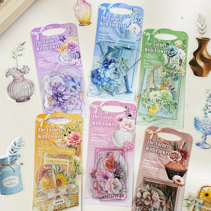 #20579 The Corner with Flower Series Sticker