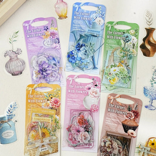 #20579 The Corner with Flower Series Sticker