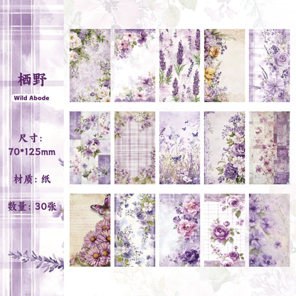 #02976 Flower Background Series Paper Book