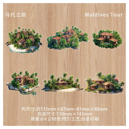 K1#20227 House on Island Series Sticker