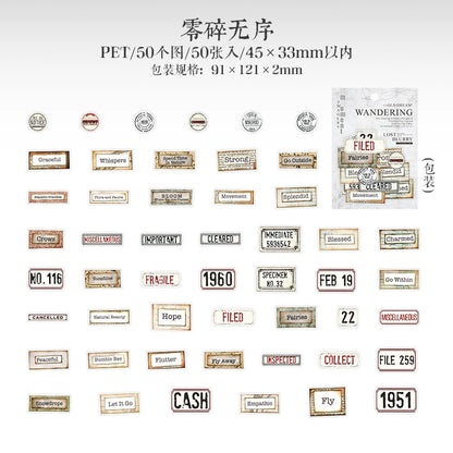 #02963 Vintgage Memory Series Sticker