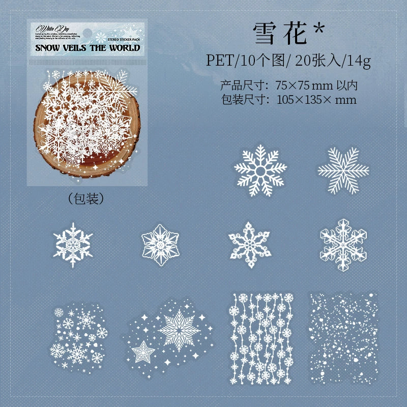 #20298 Snow Series Sticker