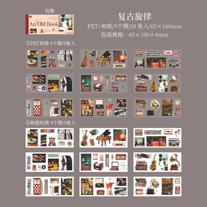 #20553 An old Book Series Sticker Book