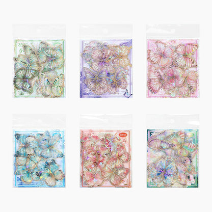 B2#20564 Butterflies Flying Series Sticker