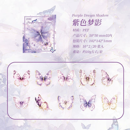 B2#20564 Butterflies Flying Series Sticker