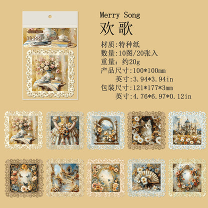 #02974 Rococo Garden Series Sticker