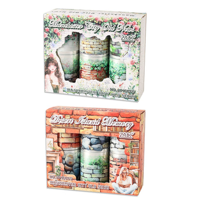 #03192 Flower And Wall Series Tape set 6 Rolls
