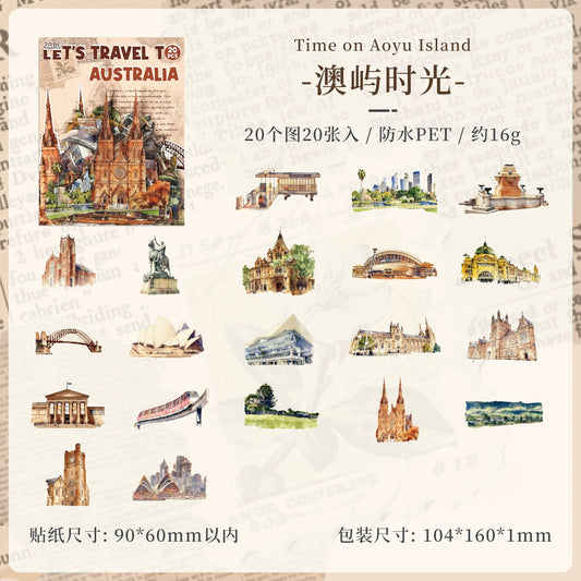 #20568 Let's Travel Series Sticker