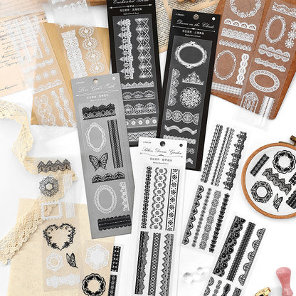 #02486 Lace Edge Series Sticker