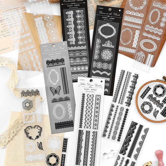 #02486 Lace Edge Series Sticker